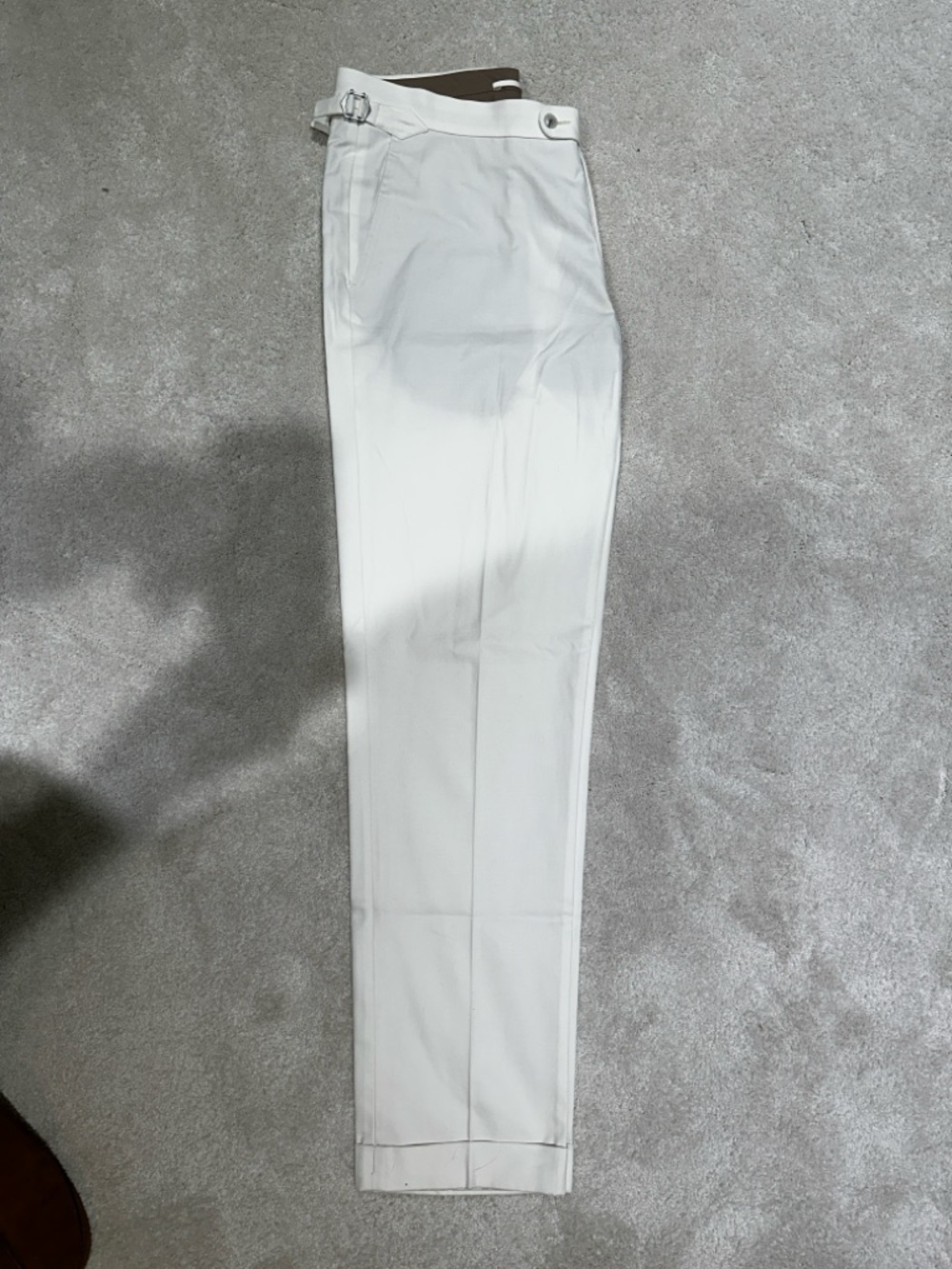 Suitsupply off-white/Ivory 100% Cotton Porto Chino